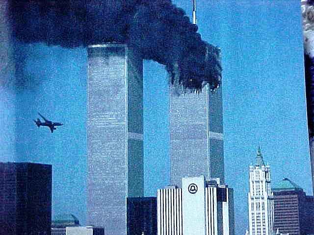 twin towers attack. The Twin Towers destroyed in